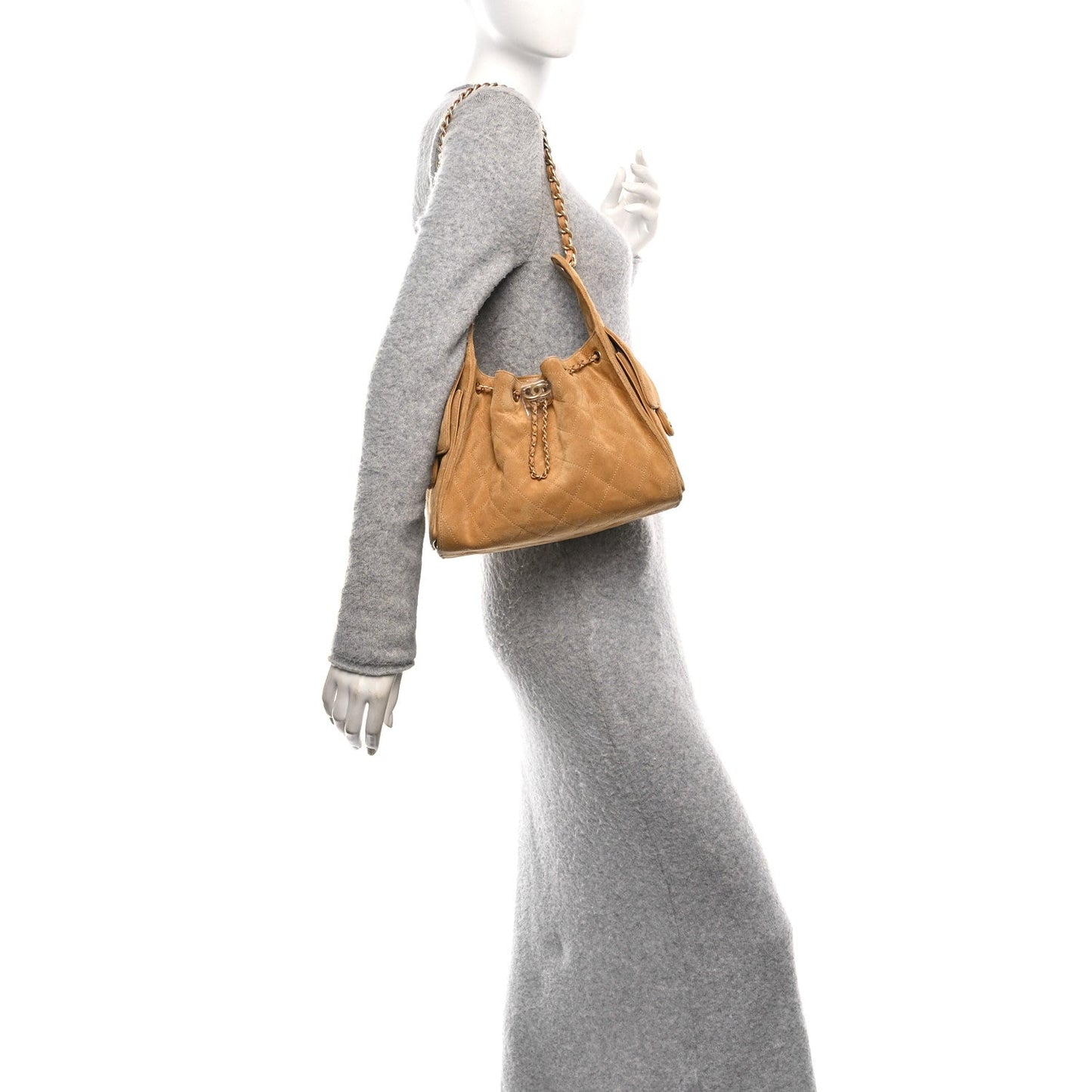 Chanel Suede Quilted Small Chanel 25 Handbag - Rovelle Bags