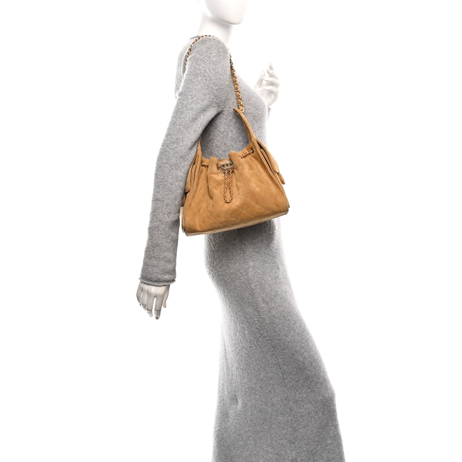 Chanel Suede Quilted Small Chanel 25 Handbag - Rovelle Bags