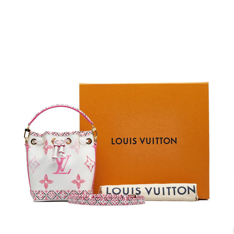 Louis Vuitton Monogram Giant Nanoe by the Pool Shoulder Bag Mini Bag 2WAY M82386 White Pink PVC Louis Vuitton