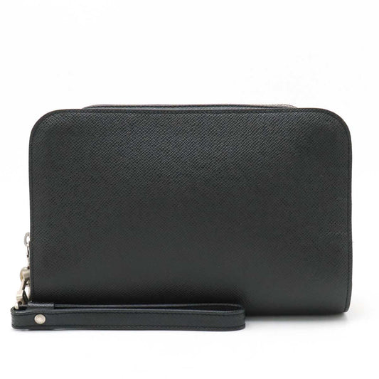 LOUIS VUITTON Louis Vuitton Tiger Bicycle Second Bag Cracks Bag Black Black Without Beta M30182