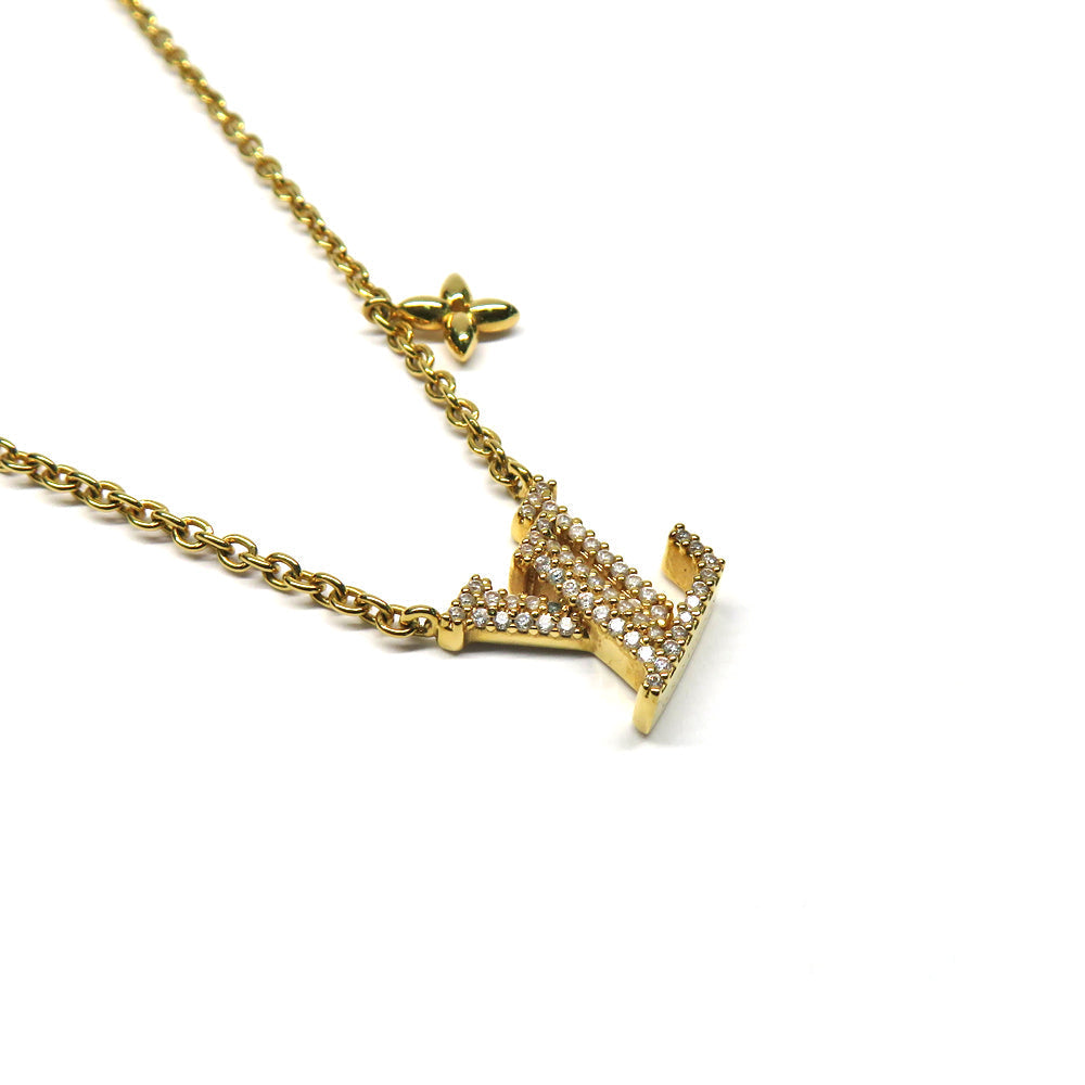 Louis Vuitton LV iconic necklace M00596 penchant g metal straws men jewelry accessories cleaned