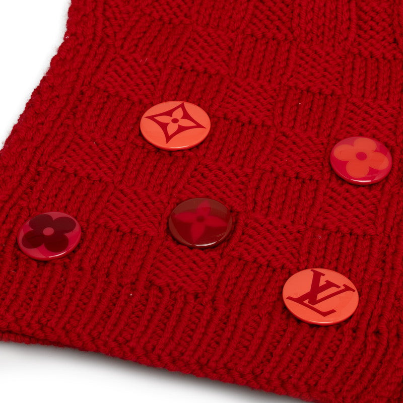 Louis Vuitton Louis Vuitton 400352 Maffler Wool Red