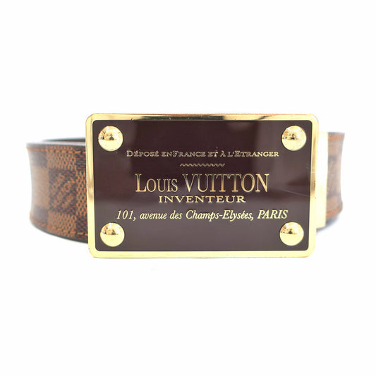 Louis Vuitton M9677 Reversee Belt, Damier Small, etc. 95/38