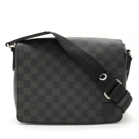 LOUIS VUITTON Damier District PM Shoulder Bag Messenger Bag N42710