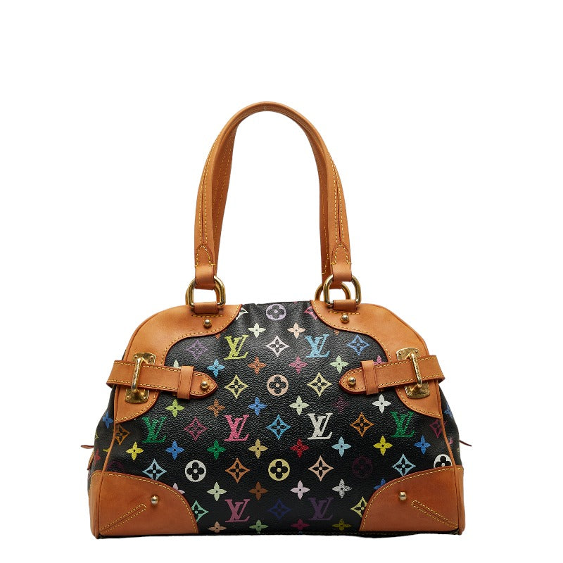 Louis Vuitton Multicolor Claudia Handbag M40194 Noir Black PVC Leather Louis Vuitton