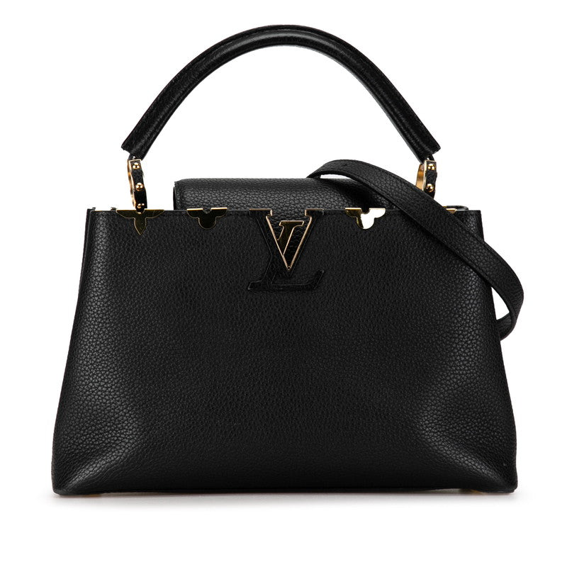 Louis Vuitton MM Handbag 2WAY M54663 Black G Leather Louis Vuitton