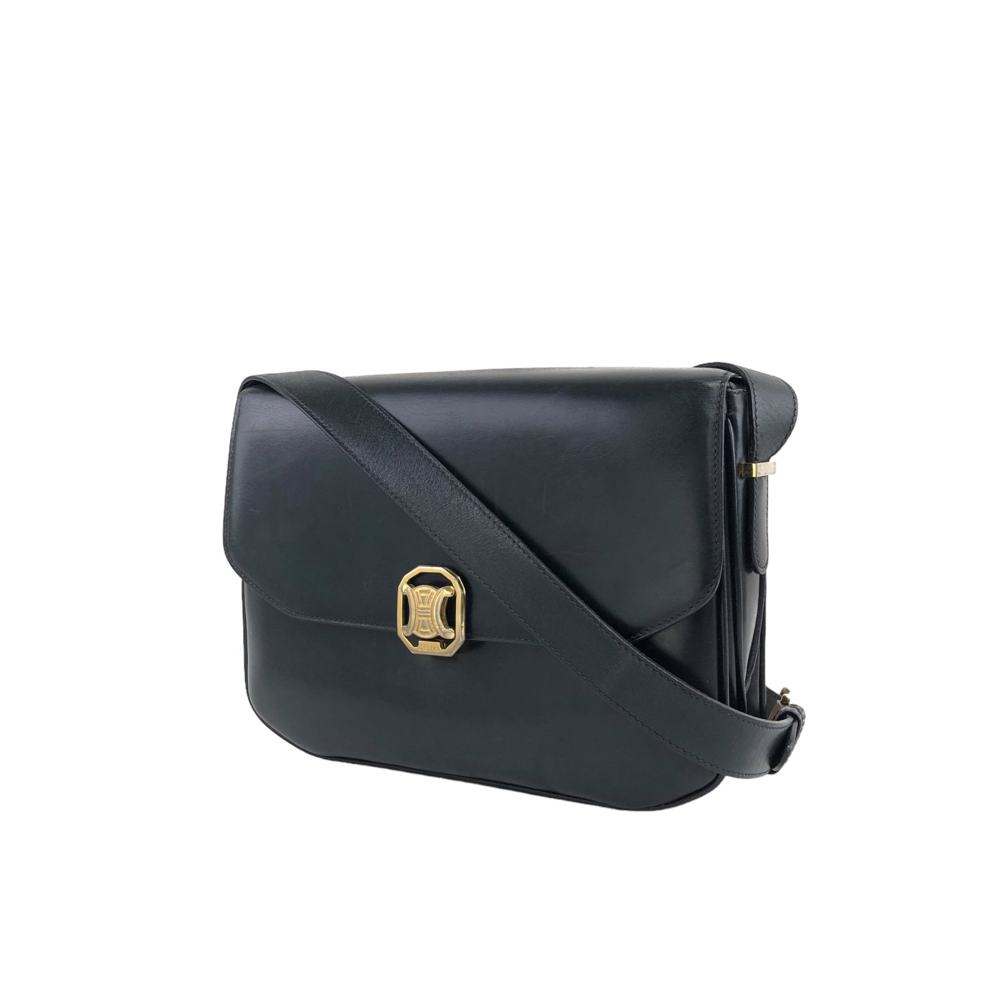 CELINE Triomphe Shoulder bag Dark Navy nfun5m