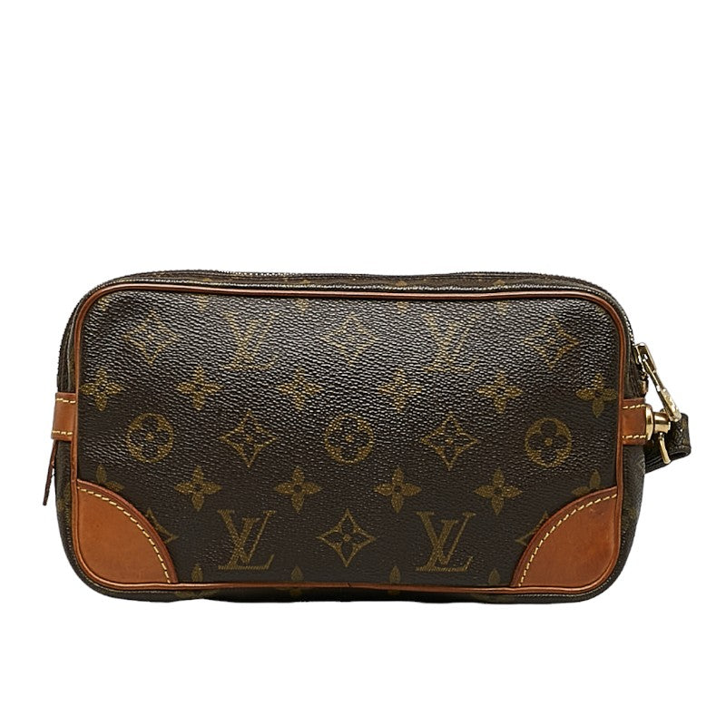 Louis Vuitton Monogram Marly Dragon PM Second Bag M51827 Brown PVC Leather Louis Vuitton