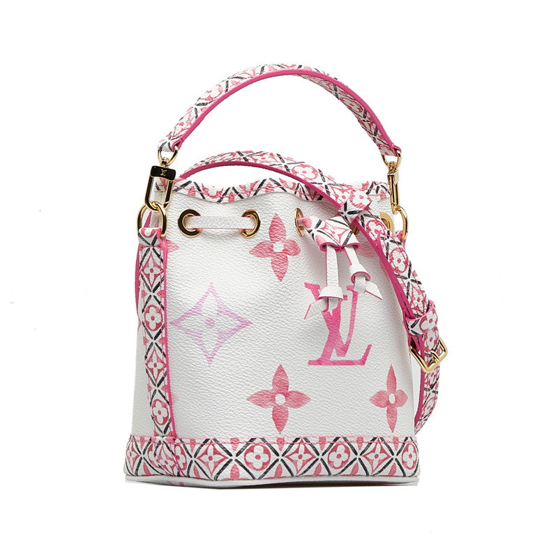 Louis Vuitton Monogram Giant Nanoe by the Pool Shoulder Bag Mini Bag 2WAY M82386 White Pink PVC Louis Vuitton