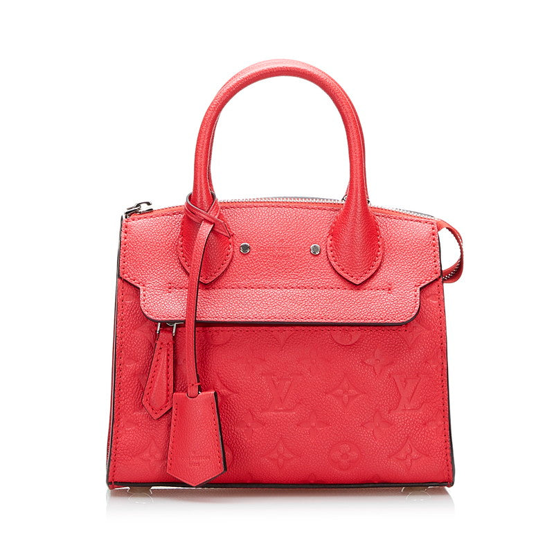 Louis Vuitton Monogram Implant Punch Mini Handbag Shoulder Bag 2WAY M41747 Poppetal Leather Louis Vuitton