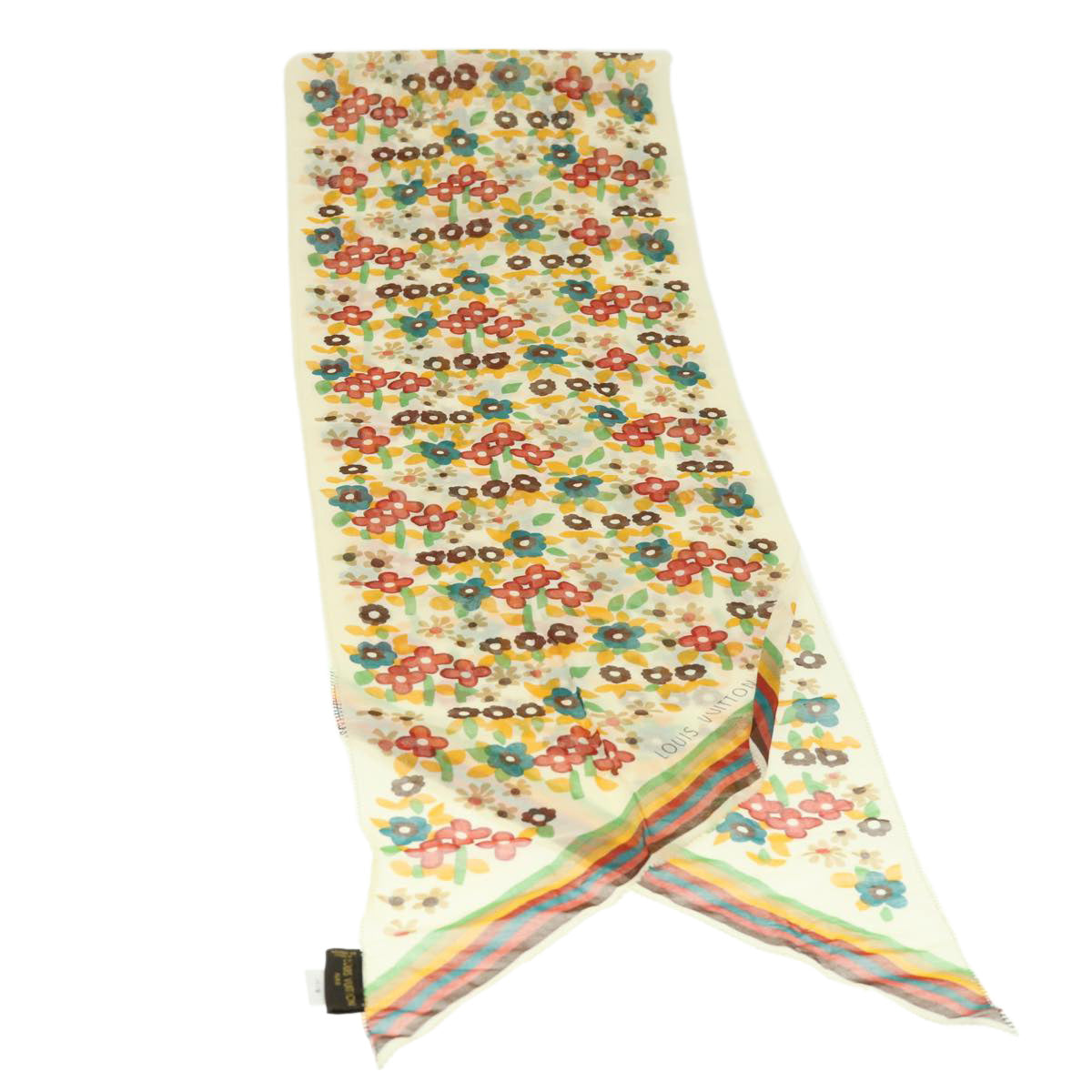 LOUIS VUITTON Stole Silk Multicolor LV ac1913