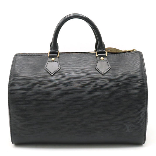 Louis Vuitton Louis Vuitton Epic Speed 30 Boston Bag Black Black Black Gold M43002
