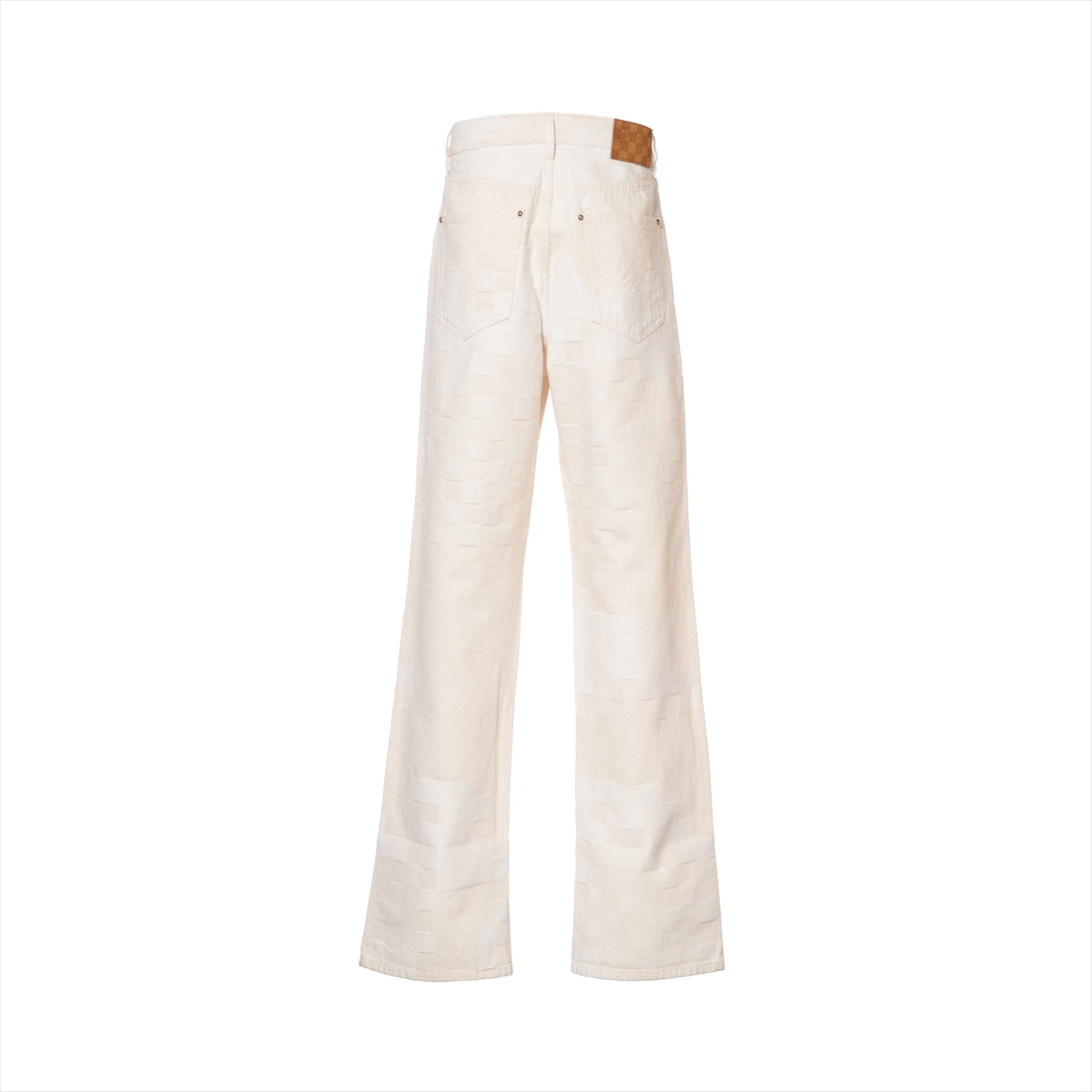 Louis Vuitton 24AW Cotton Denim Pants 28 Ivory RM242MM Damiedenim Skating Pants