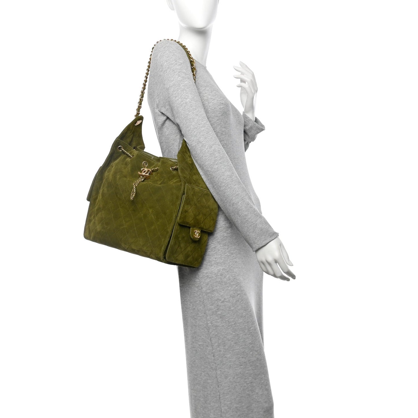 Chanel Suede Quilted Medium Chanel 25 Handbag - Rovelle Bags