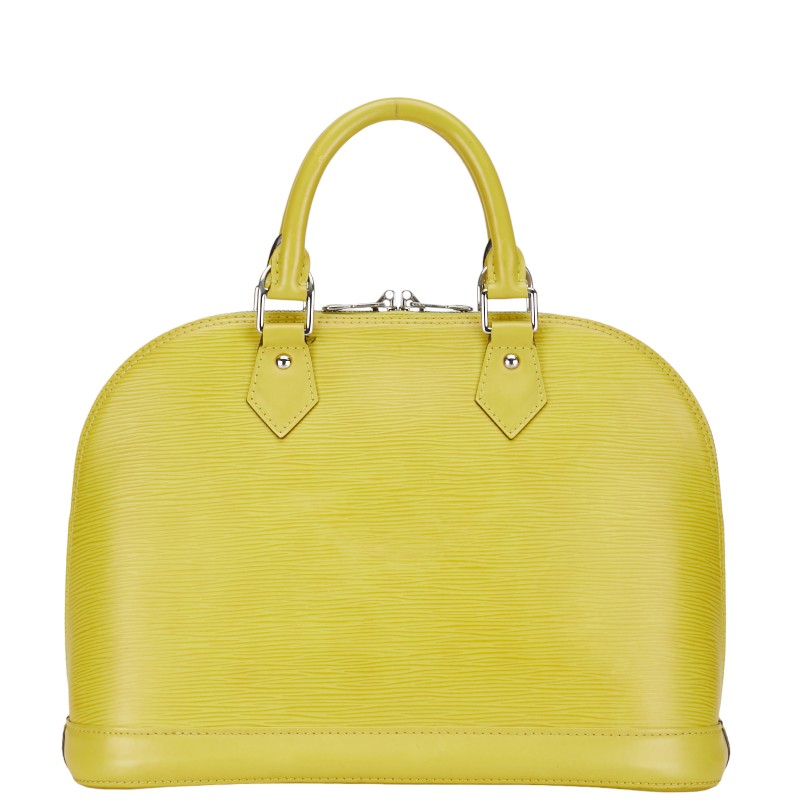 Louis Vuitton Epi Alma PM Handbag M40950 Beastash Yellow Leather Louis Vuitton