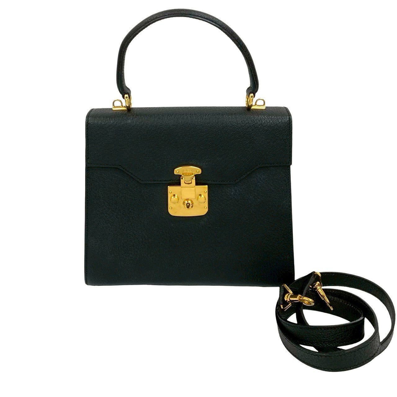Gucci Lock Leather 2way Handbag