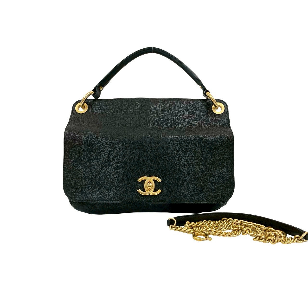 Chanel Caviar Leather 2way Handbag - Rovelle Bags