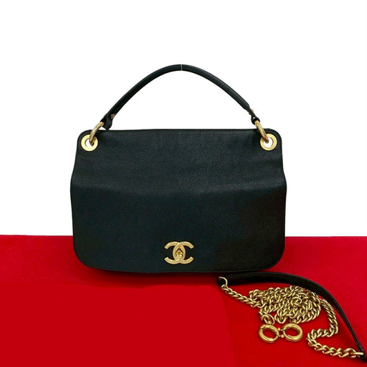 Chanel Caviar Leather 2way Handbag - Rovelle Bags
