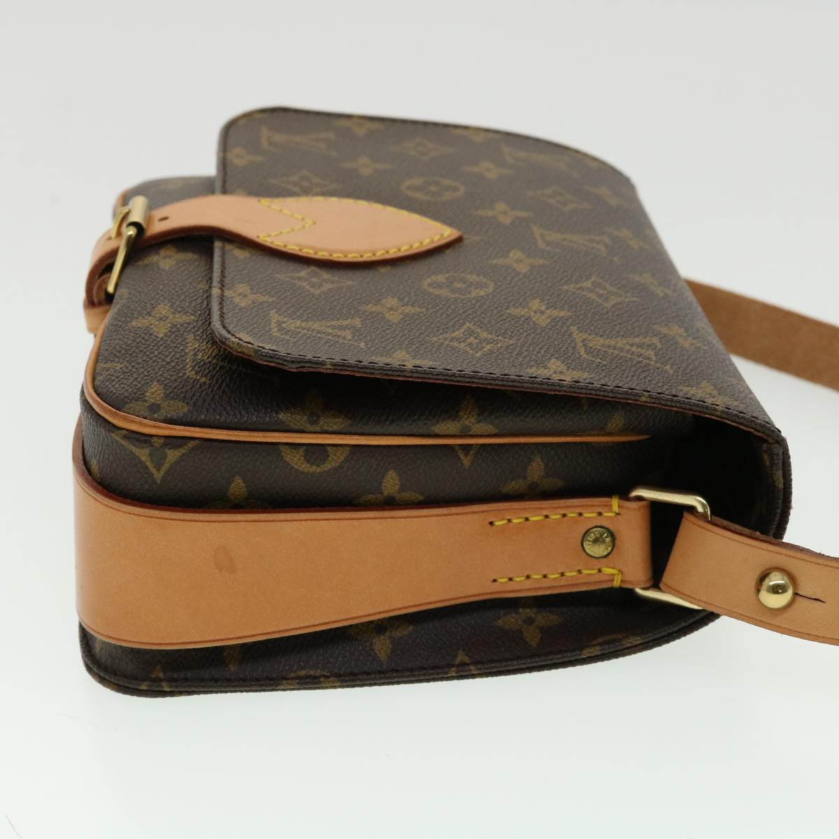 LOUIS VUITTON Monogram Cartouchiere MM Shoulder Bag M51253 LV Auth am3103