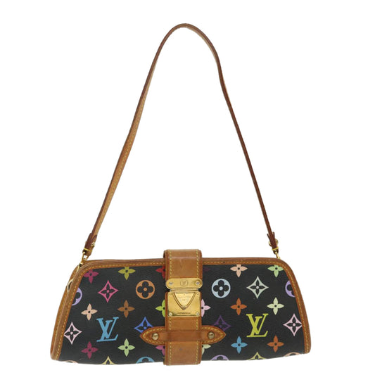 LOUIS VUITTON Monogram Multicolor Shirley Shoulder Bag Black M40050 Auth am3372