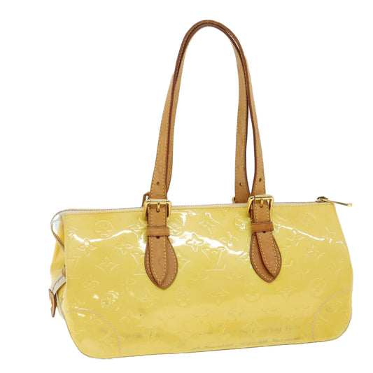 LOUIS VUITTON Monogram Vernis Rosewood Avenue Hand Bag Perle M93508 Auth am3438