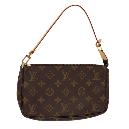 LOUIS VUITTON Monogram Pochette Accessoires Pouch M51980 LV Auth am4167