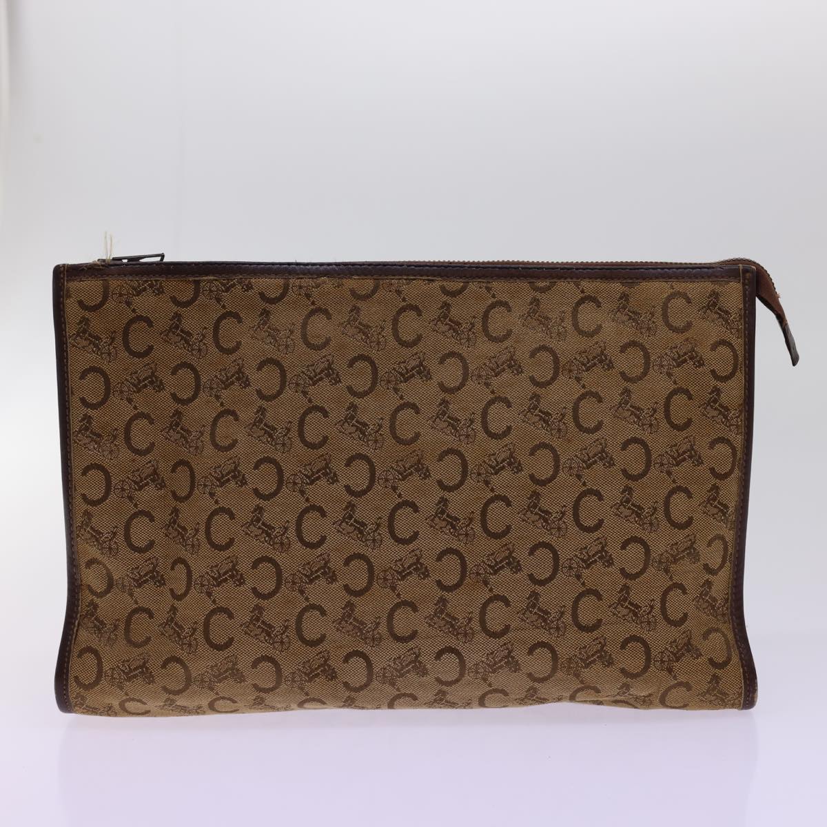 Luxury CELINE Shoulder Bag Canvas Leather 3Set Brown Beige am5026
