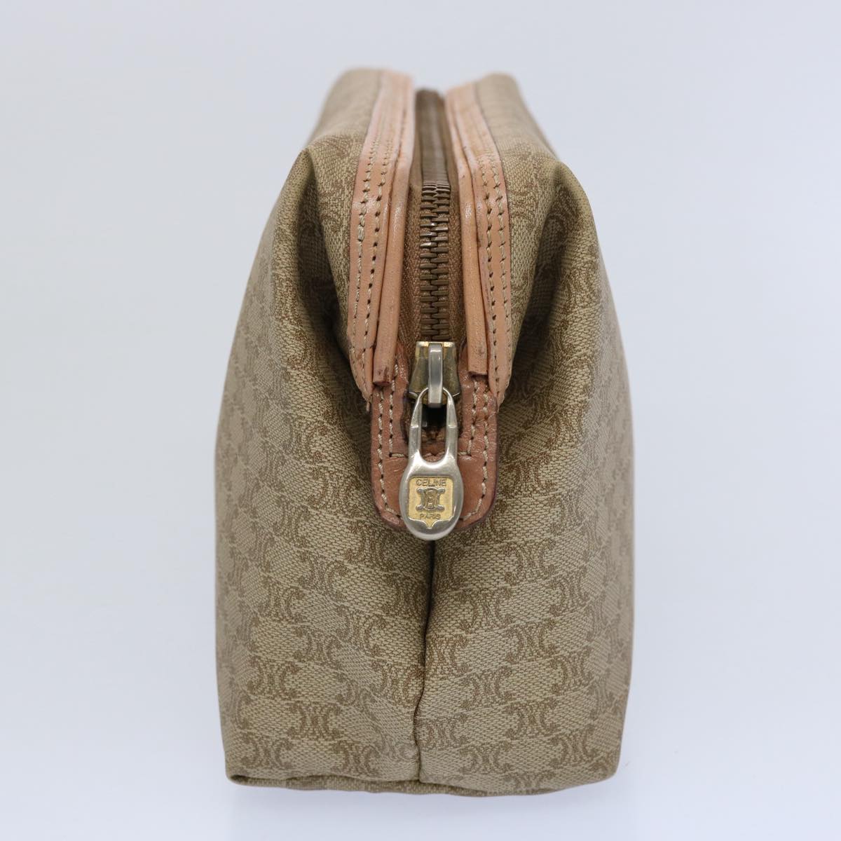 Luxury CELINE Macadam Canvas Pouch Beige am5463