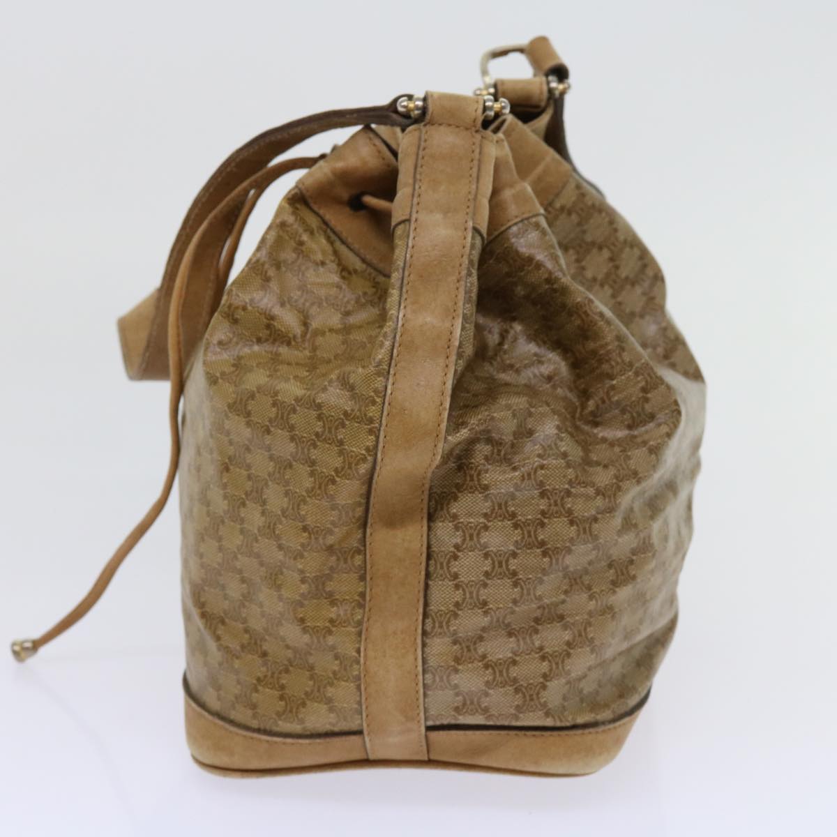 Luxury CELINE Macadam Canvas clutch Shoulder Bag Coated Canvas 2Set Beige am5464