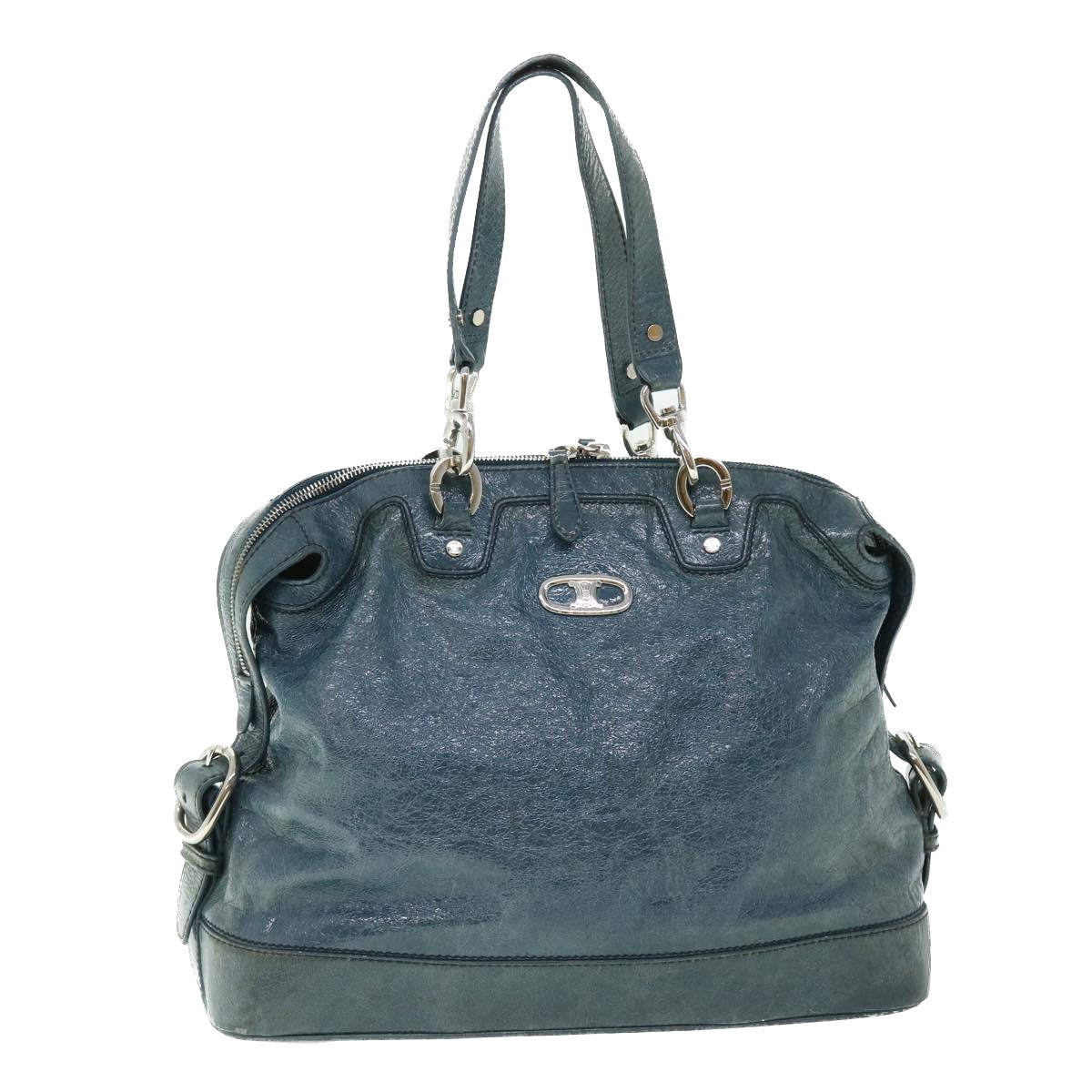Luxury CELINE Shoulder Bag Leather Blue ar10025B