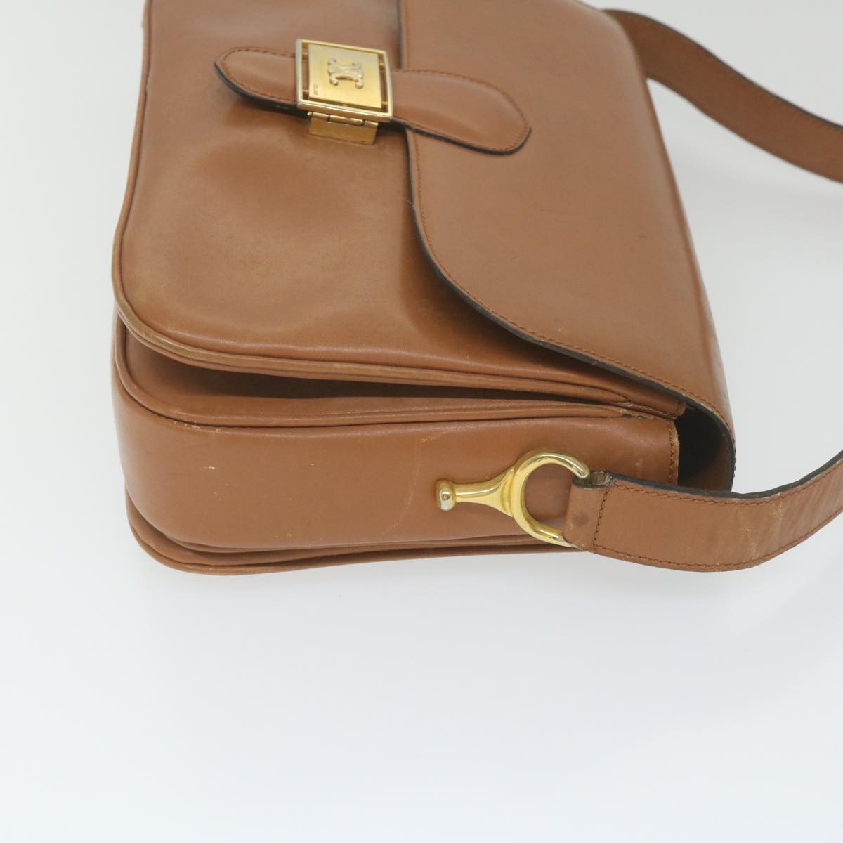 Luxury CELINE Shoulder Bag Leather Brown ar10831B