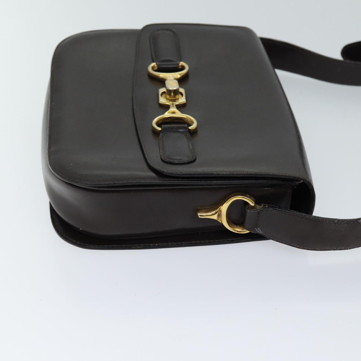 Luxury CELINE Shoulder Bag Leather Brown ar11623B
