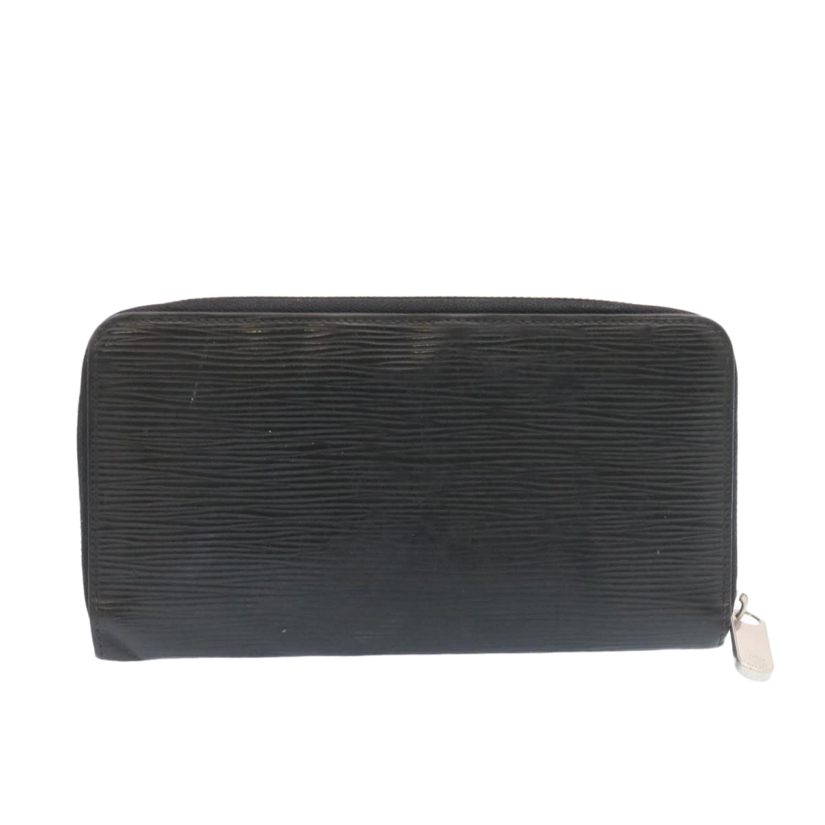 LOUIS VUITTON Epi Zippy Wallet Long Wallet Black M64838 LV Auth ar5269
