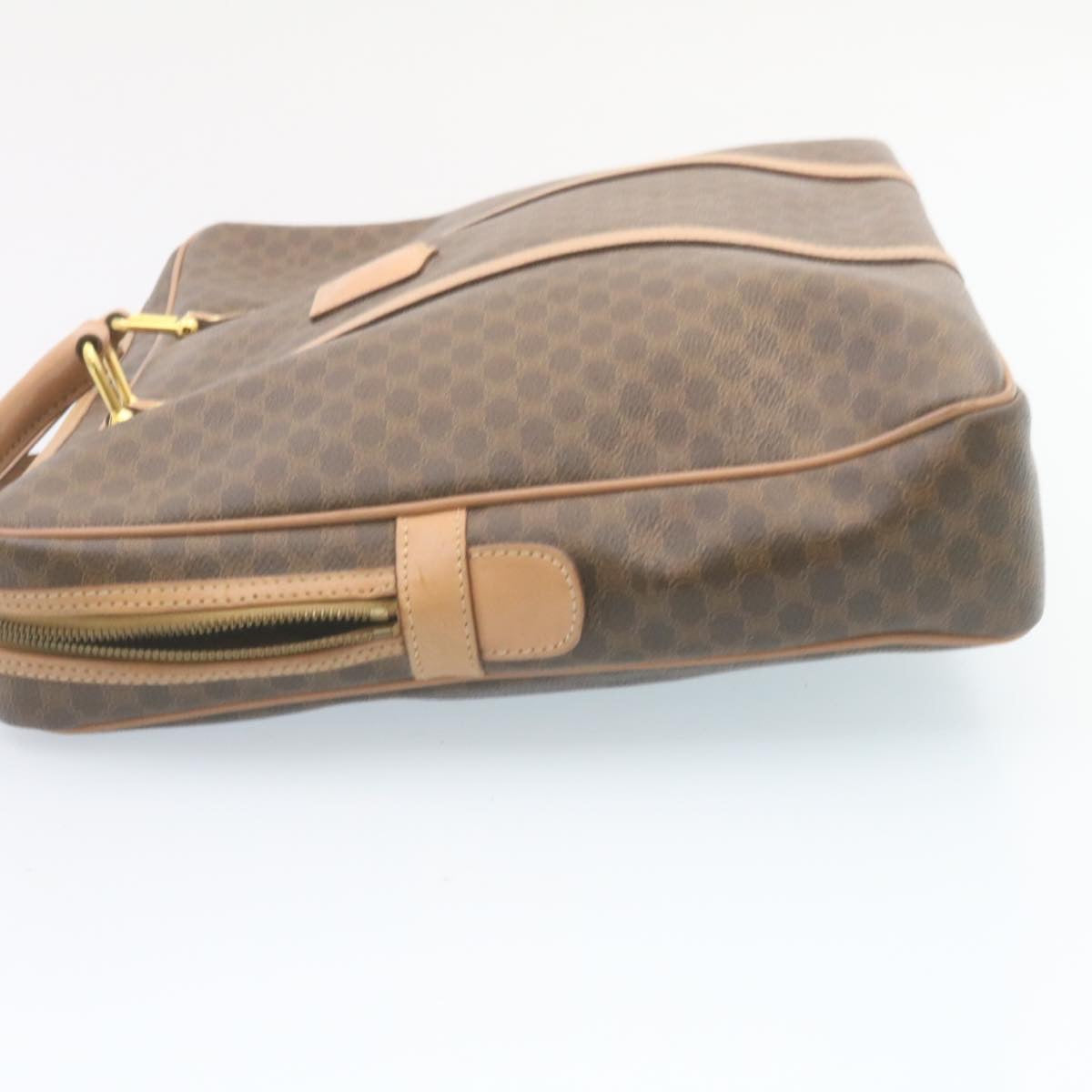 Luxury CELINE Macadam Canvas Hand Bag Brown ar6250
