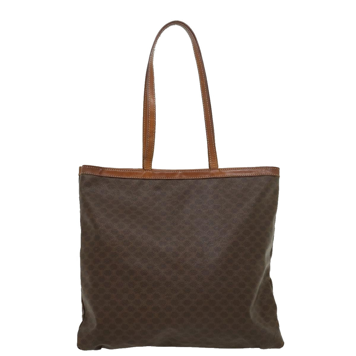 Luxury CELINE Macadam Canvas Tote Bag Brown ar7192
