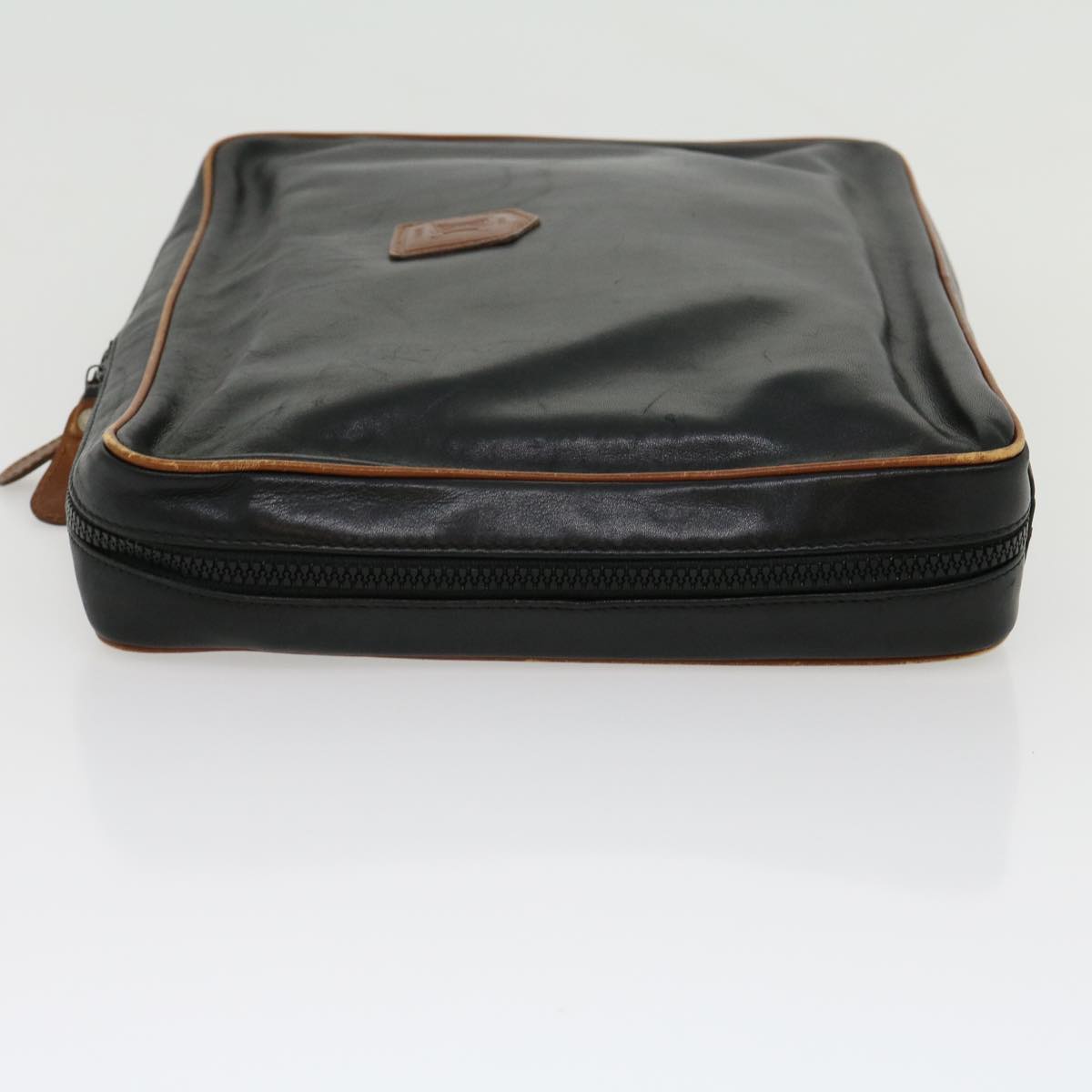 Luxury CELINE Clutch Bag Leather Black ar7220