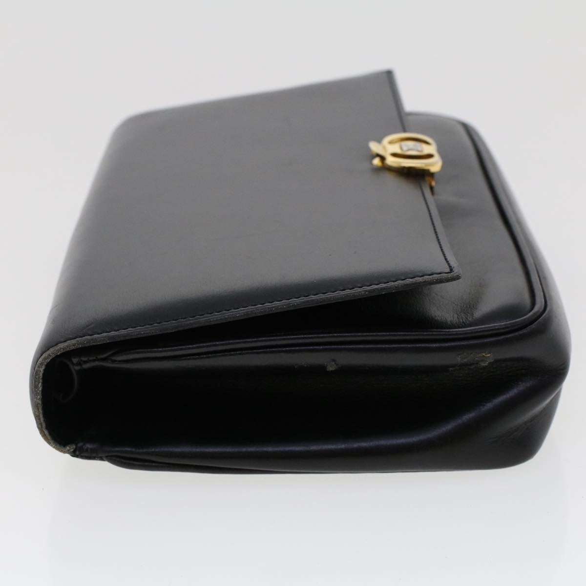 Luxury CELINE Shoulder Bag Leather Black ar9833