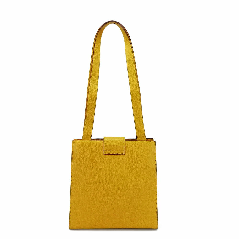 CELINE Shoulder Bag leather yellow Women