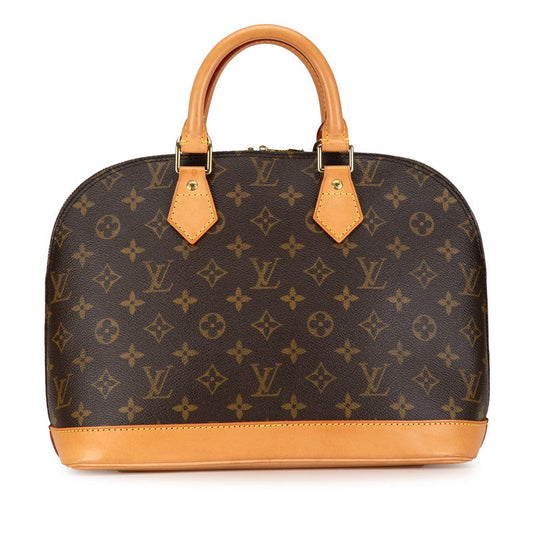 Louis Vuitton Monogram Alma PM Handbag 2WAY M51130 Brown PVC Leather Louis Vuitton