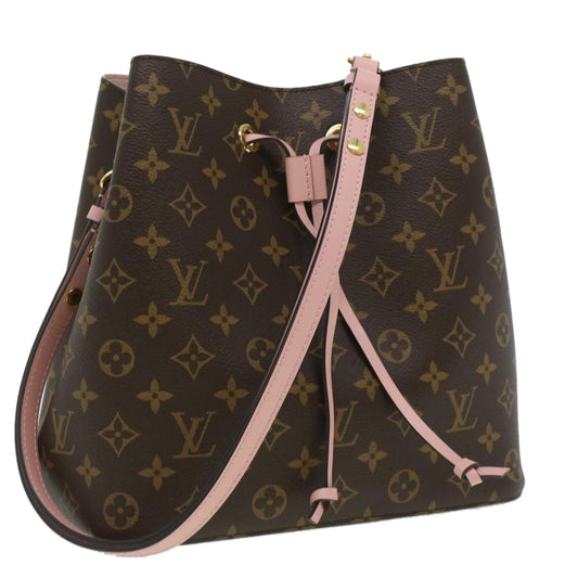 LOUIS VUITTON Monogram Neo Noe Shoulder Bag Rose poodle M44022 LV Auth B013A