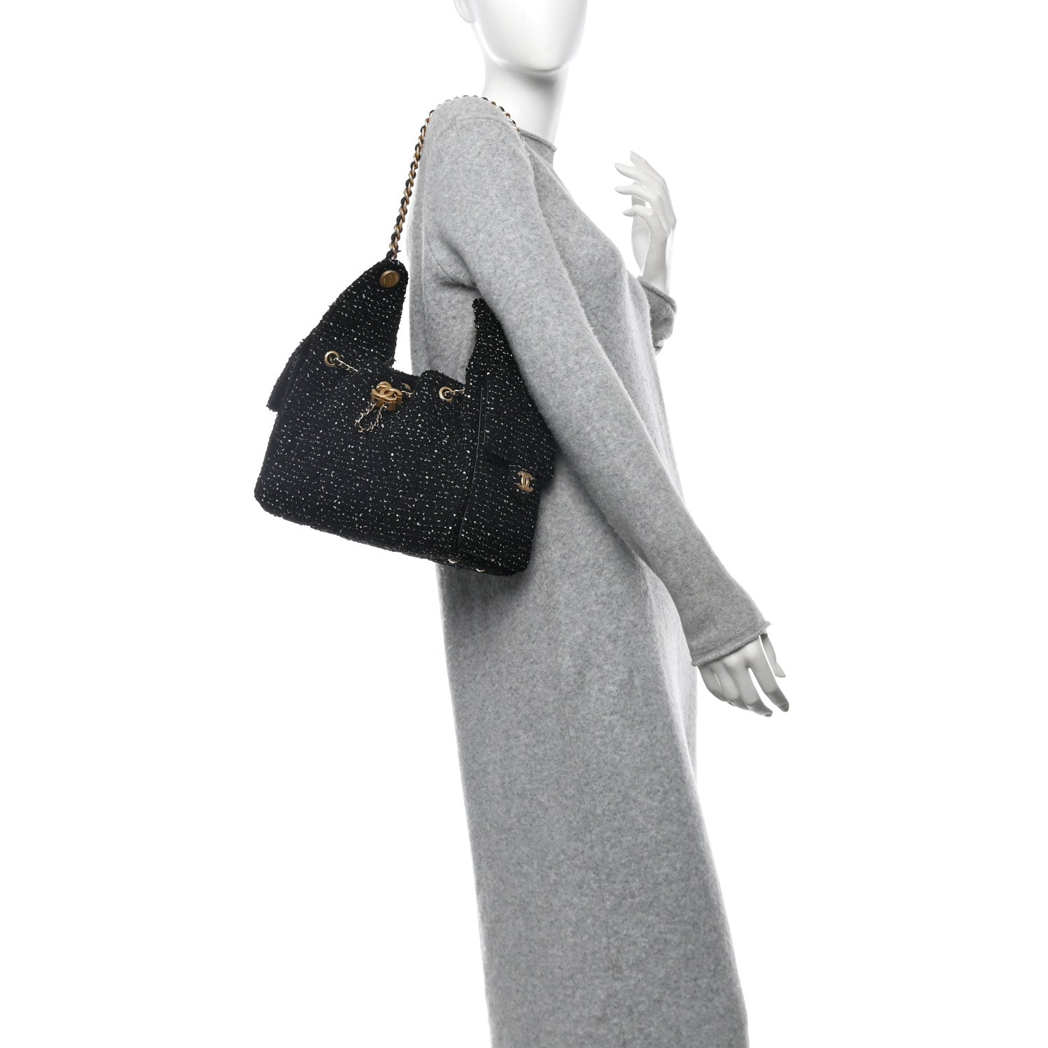 Chanel Tweed Quilted Small Chanel 25 Handbag - Rovelle Bags