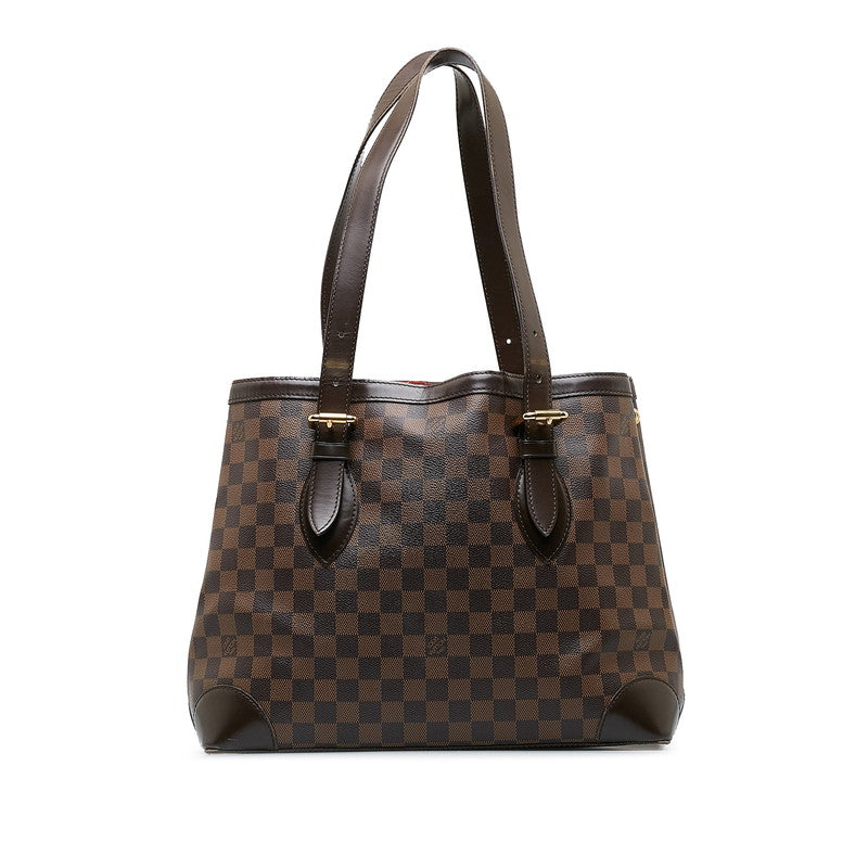 Louis Vuitton Damier Hamsted MM Handbag N51204 Brown PVC Louis Vuitton