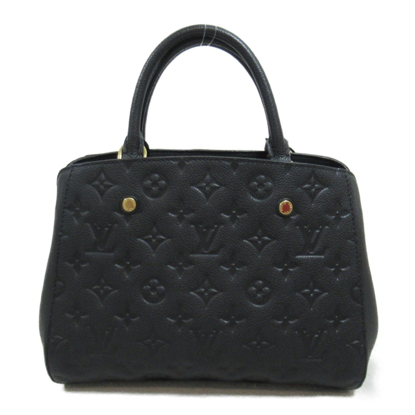 Louis Vuitton Montaigne BB Shoulder Bag Shoulder Bag Leather Monogram Emplant Black M41053