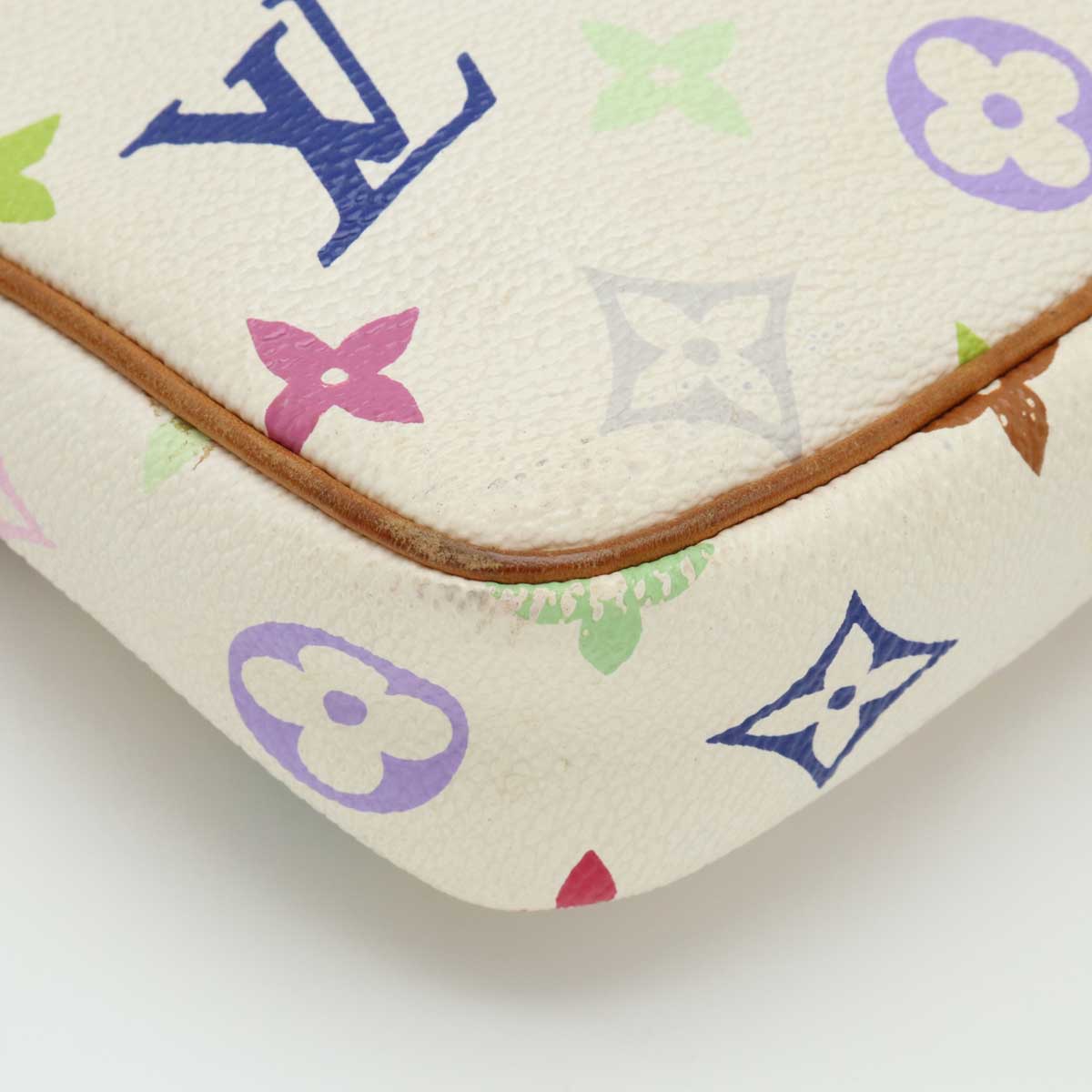 Louis Vuitton Monogram Multicolor Pocket Accessory Bag Louis Vuitton White M92649