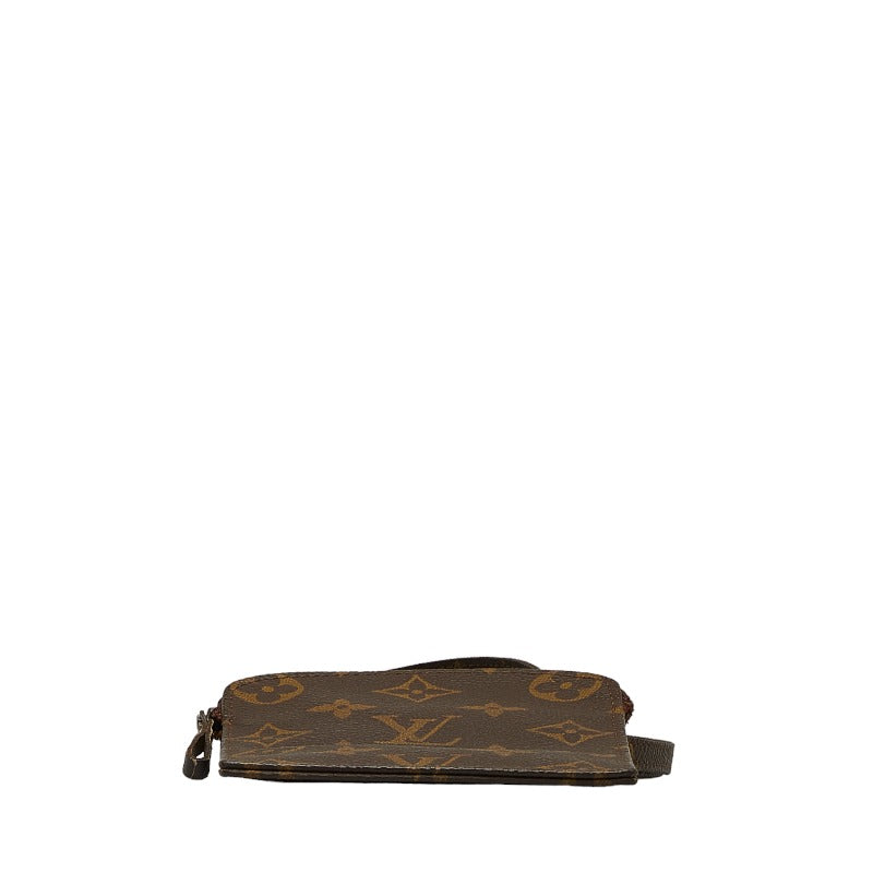 Louis Vuitton Monogram Secret Shoulder Bag Pocket M45484 Brown PVC Leather Louis Vuitton