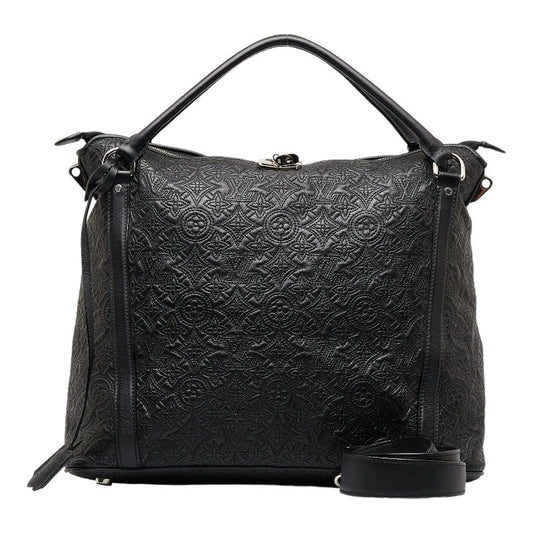 Louis Vuitton Louis Vuitton Monogram Antia M97071 Bag Leather Noir Black