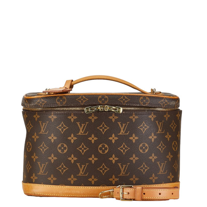 Louis Vuitton Monogram Nice Handbag Shoulder Bag 2WAY M47280 Brown PVC Leather Louis Vuitton