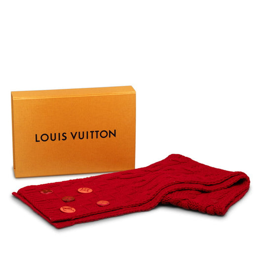 Louis Vuitton Louis Vuitton 400352 Maffler Wool Red