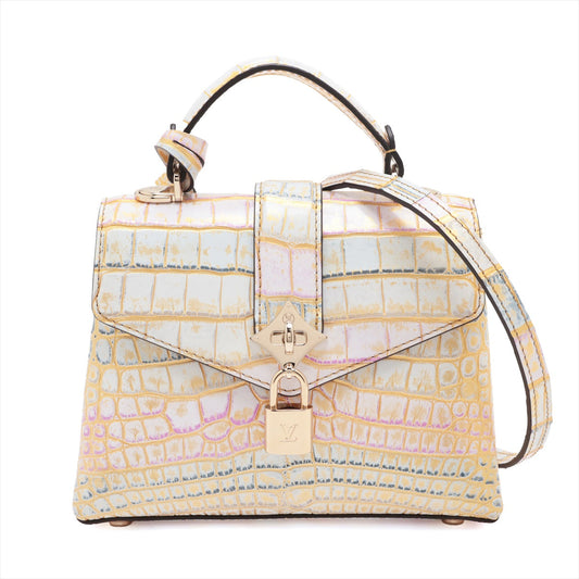 Louis Vuitton Crocodile Rose Devon Mini N82224 Mirrored
