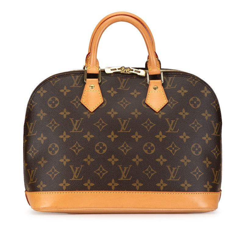 Louis Vuitton Monogram Alma PM Handbag 2WAY M51130 Brown PVC Leather Louis Vuitton